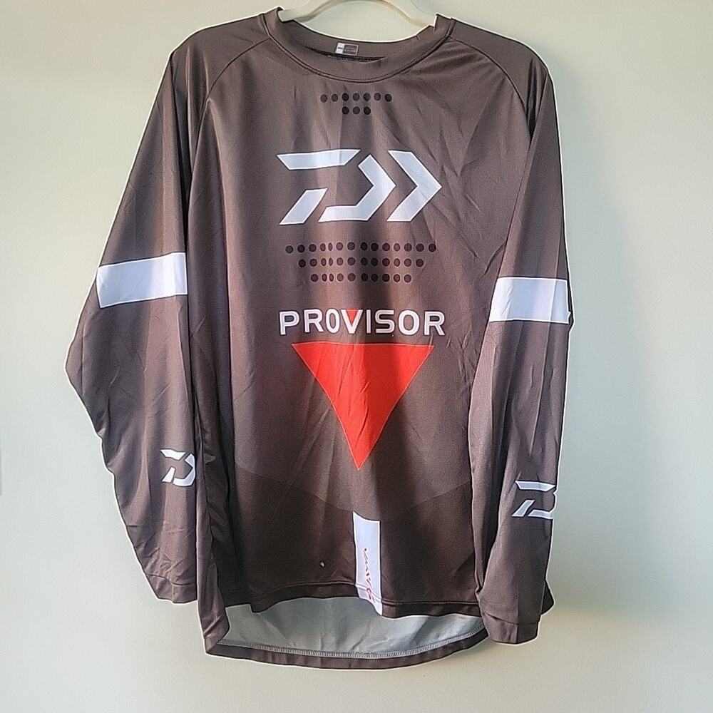 Men's Sunshirt XXL Provisor UPF 50 Fishing Shirt, Mottor Cross, Mountain Bike